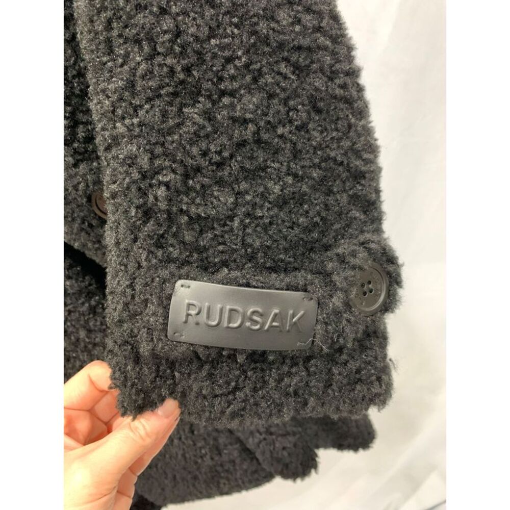 Rudsak Women's Emryn Plush Teddy Jacket Black - Picture 5 of 6